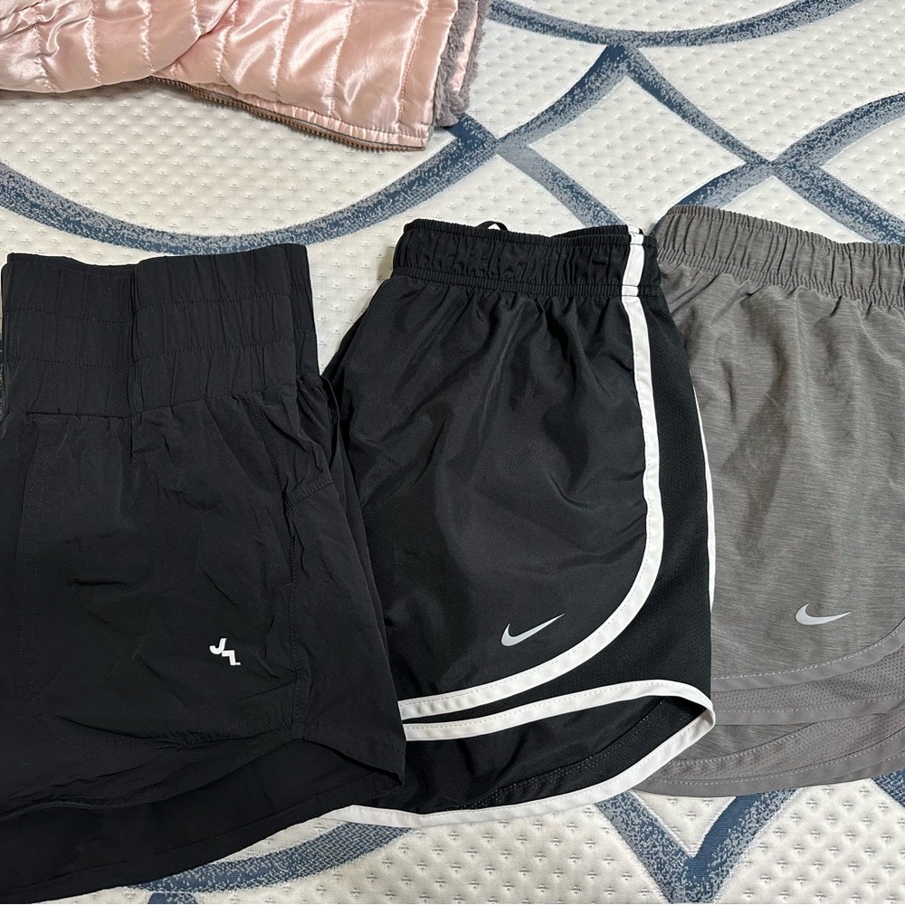 Nike Black and Gray Performance Shorts